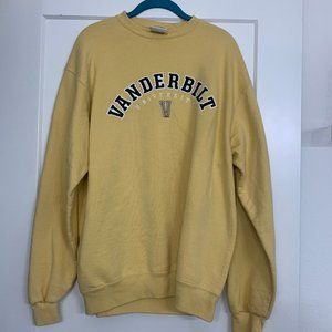 Large Unisex Yellow Vanderbilt Sweatshirt